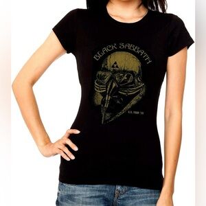 Black Sabbath Women's Black Graphic Tee